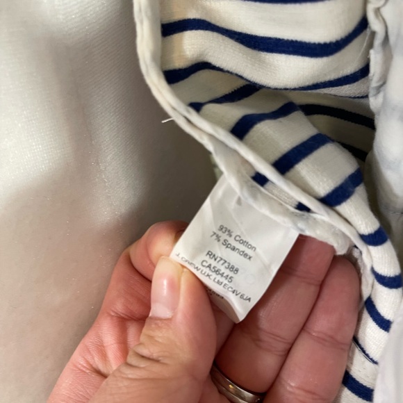 J crew blue striped jersey blazer S - Picture 7 of 7